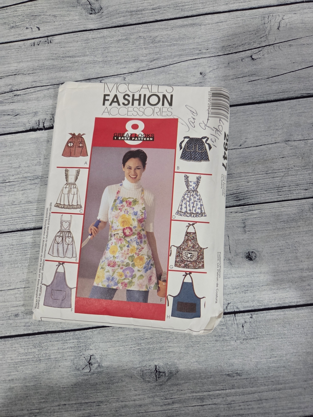 McCall's Sewing Pattern 2947 OS